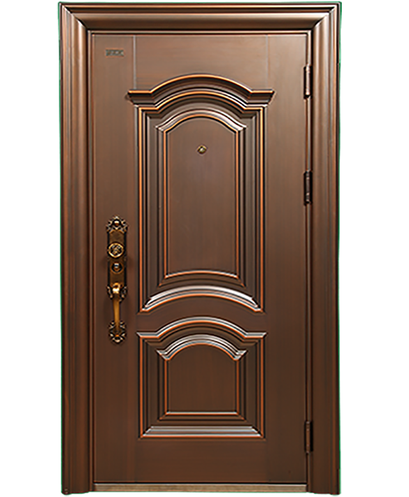 神将防盗安全门sj968鸿顺-1甲级反凸仿铜