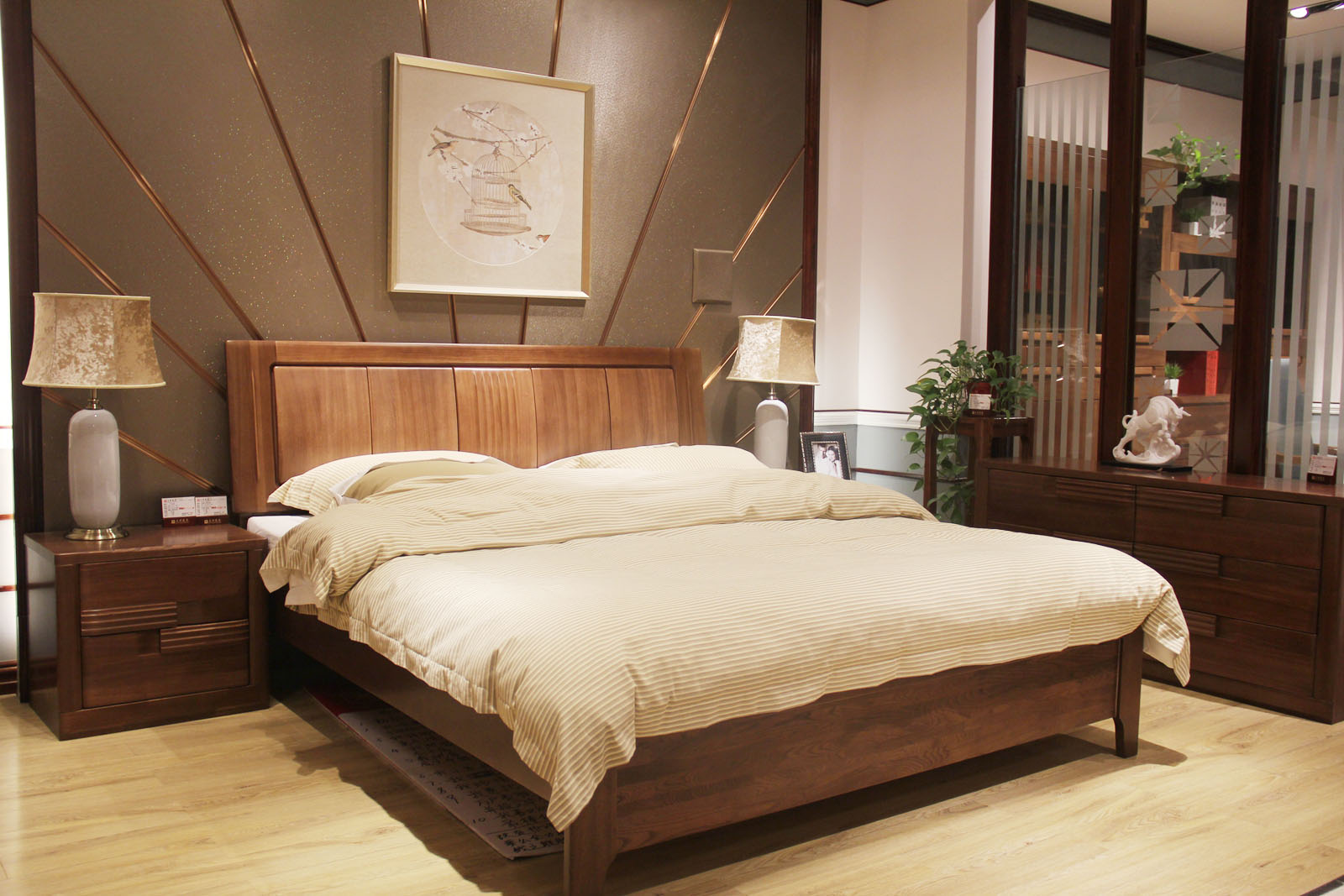 MUMO木墨 现代红橡木实木卧室床头柜_设计素材库免费下载-美间设计
